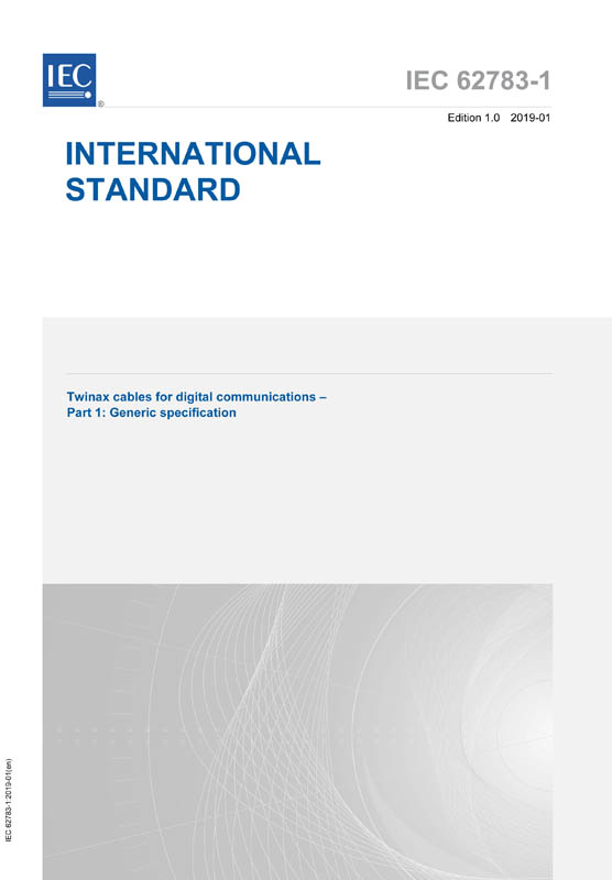 Cover IEC 62783-1:2019